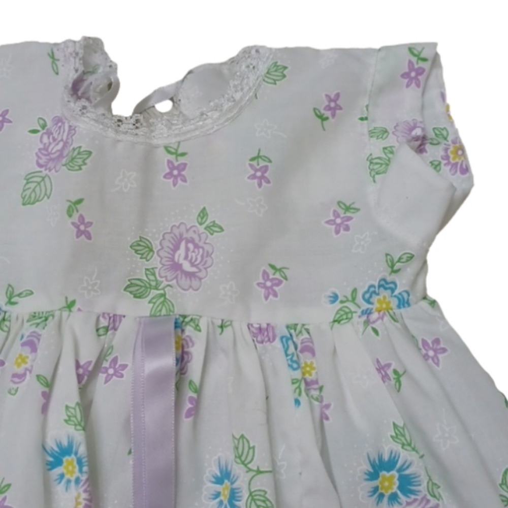 Vintage white floral baby dress and romper 💫
